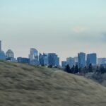Calgary's downtown towers on a spring day