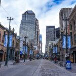 Stephen Avenue Walk, the pedestrian street in downtown Calgary